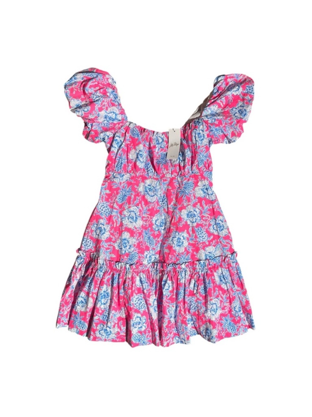 Lilly Pulitzer Pink and Blue Floral Mini Dress